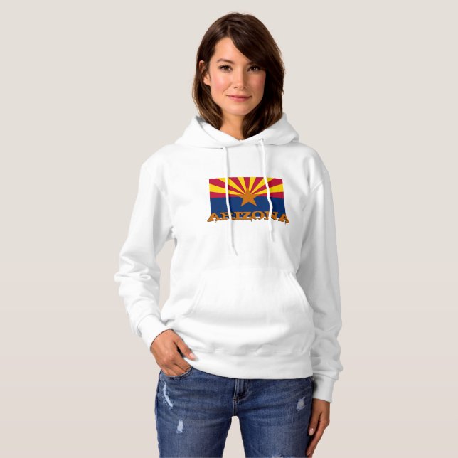 Sudadera Arizona Flag Hoodie, Patriots USA, Love Arizona (Anverso completo)
