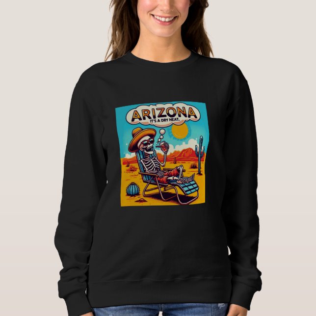 Sudadera Arizona Skeleton Calor seco óseo (Anverso)