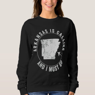 Sudadera Arkansas llama a los Estados Unidos casas de vacac