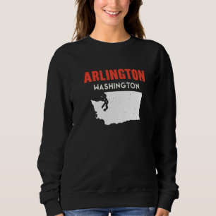 Sudadera Arlington Washington EE. UU. Estado América Viajes