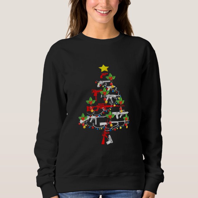 Sudadera Arma de caza de navidad Navidad (Anverso)