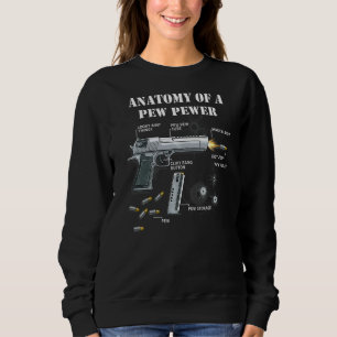 Sudadera Arma de ciencia de anatomía Pew Pewer Gun Gamer
