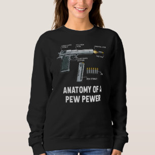 Sudadera Arma de ciencia de anatomía Pew Pewer Gun Gamer