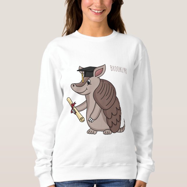 Sudadera Armadillo cúbico con personalizado de tapón de gra (Anverso)