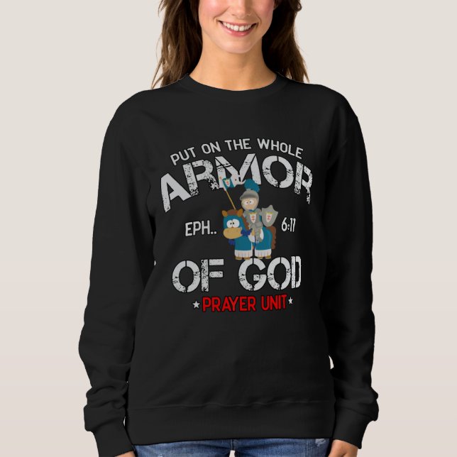 Sudadera Armadura de Dios Efesios 611 Pascua Chri Cita Bíbl (Anverso)