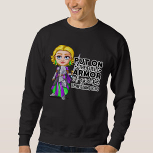 Sudadera Armadura de Dios Motivación Biblia Cristiana Efesi