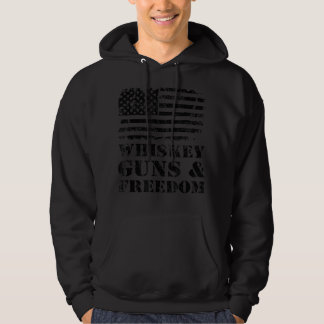 Sudadera Armas de Whiskey y libertad - Bandera de Estados U