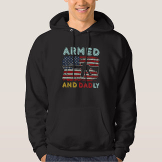 Sudadera Armed And Dadly  Deadly Father  For Father s Day 3