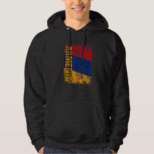 Sudadera ARMENIA Bandera Grande Vintage Deteriorada ARMENIA