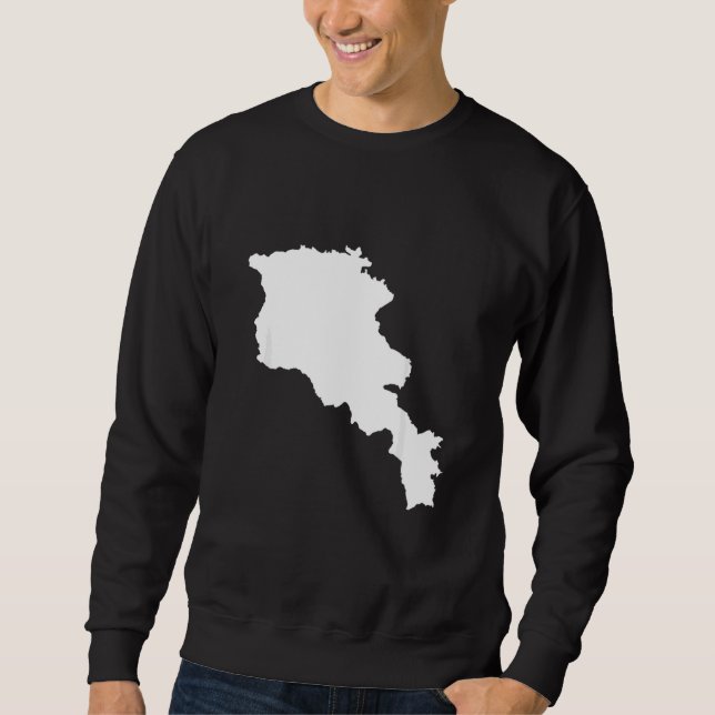 Sudadera Armenia map (Anverso)