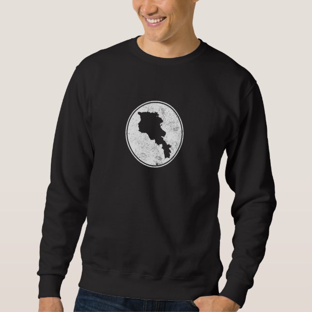 Sudadera Armenia Mapa orgulloso de armenio (Anverso)