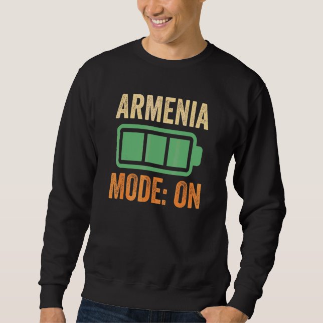 Sudadera Armenia Modo en diseño de batería (Anverso)