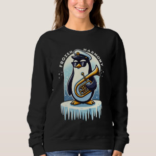 Sudadera Armonía congelada Cute de Hielo Pingüino Jugando L