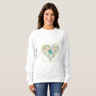 Sudadera Armonía de abrazos: Camiseta de piezas y amor