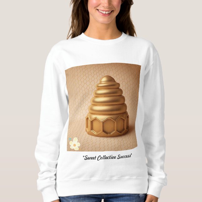 Sudadera "Armonía de la colmena dorada" (Anverso)
