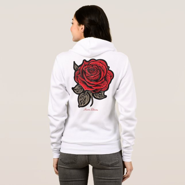 Sudadera Armonía escarlata (Reverso completo)