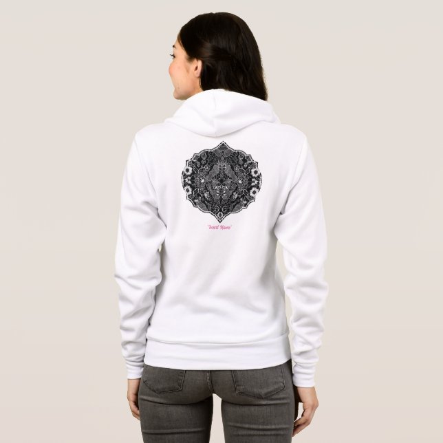 Sudadera Armonía floral de encaje (Reverso completo)
