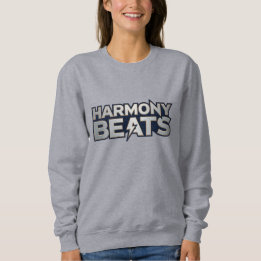 Sudadera Armonía Ritmos – Arte de Texto de Vibraciones Musi