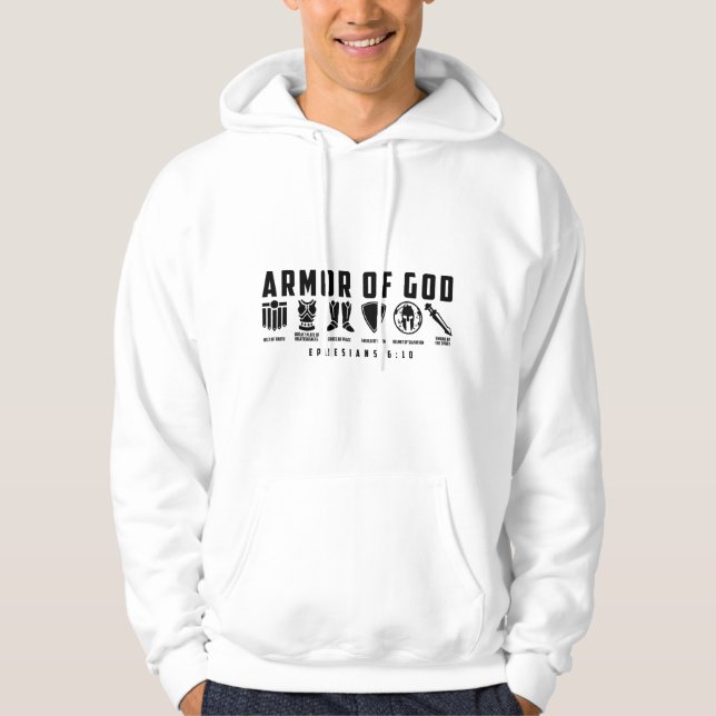 Sudadera Armor de Dios Efesios 6:10 (Anverso)