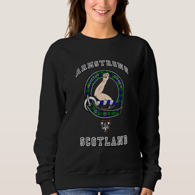 Sudadera Armstrong Tartan Clan Badge Athletic Style (Anverso)