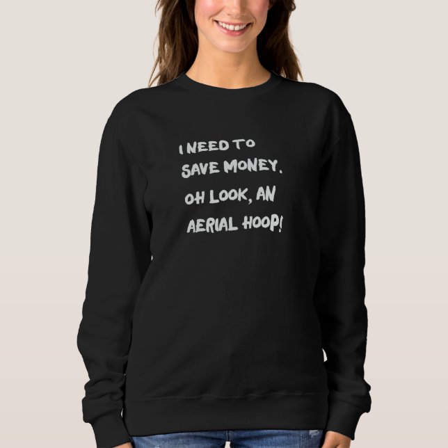 Sudadera Aro aéreo acrobacia aérea para mujeres y niñas (Anverso)