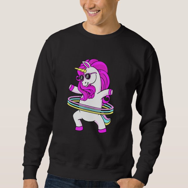 Sudadera Aro Hula Unicornio Danza Fitness (Anverso)