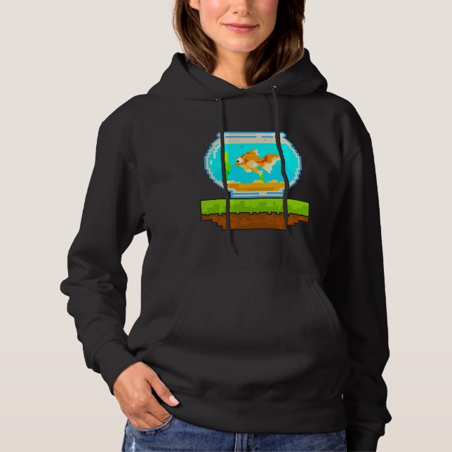 Sudadera Aroma de pescado de 8 bits alucinante animal 8 bit (Anverso)