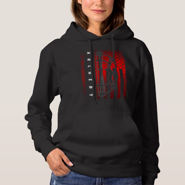 Sudadera Arquería de la Bandera Americana (Anverso)