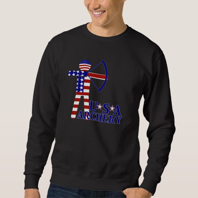 Sudadera ARQUERÍA Patriótica DE EEUU (Anverso)