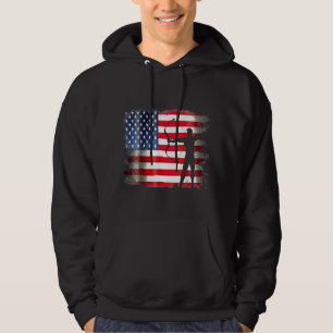 Sudadera Arquero Bandera Patriótica Estadounidense 4 De Jul