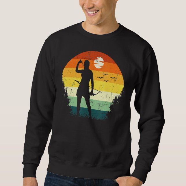 Sudadera Arquero hembra de tiro con arco de cacería de vaca (Anverso)