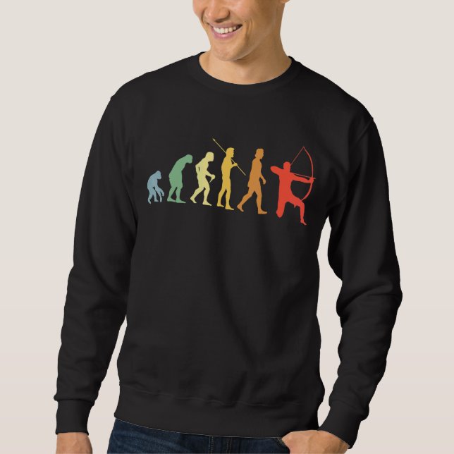Sudadera Arquero retro de Bow Evolution (Anverso)