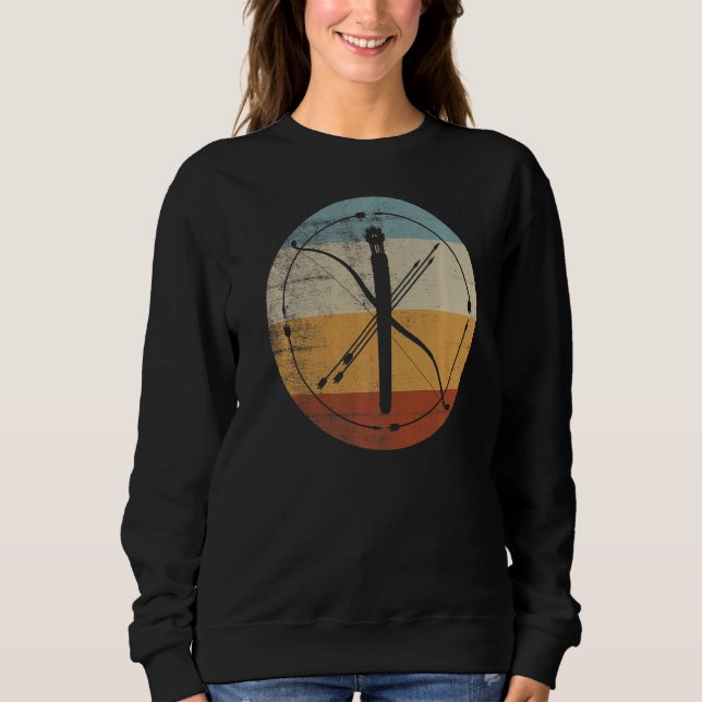 Sudadera Arquetería de tiro al arco vintage (Anverso)