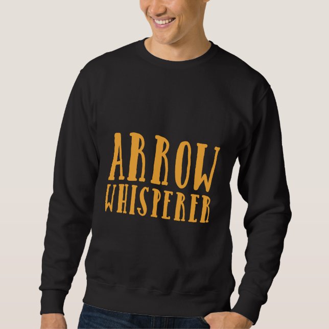 Sudadera Arquetería Práctica de Bow Caza Flecha Whisperer (Anverso)