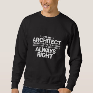 Sudadera Arquitecta Graciosa Para Hombres Futuro Arquetera