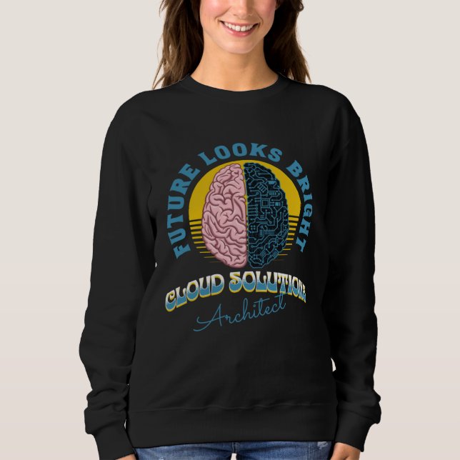Sudadera Arquitecto de Soluciones en Nube Future Looks Brig (Anverso)