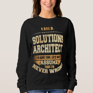 Sudadera Arquitecto de soluciones para ahorrar tiempo nunca