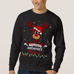 Sudadera Arquitecto reno Santa Hat Buffalo representado Chr