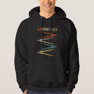 Sudadera Arquitecto retro de construcción para estudiantes