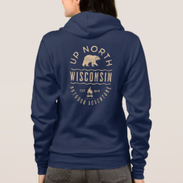 Sudadera Arriba del norte de Wisconsin