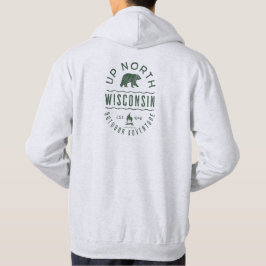 Sudadera Arriba del norte de Wisconsin