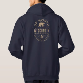 Sudadera Arriba del norte de Wisconsin