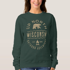 Sudadera Arriba del norte de Wisconsin