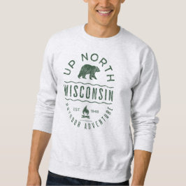 Sudadera Arriba del norte de Wisconsin