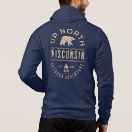 Sudadera Arriba del norte de Wisconsin