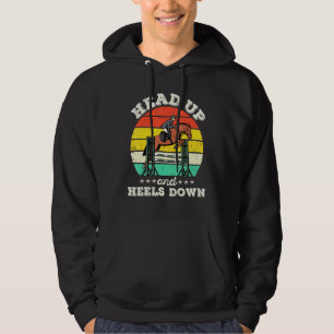 Sudadera Arriba Y Hacia Abajo Hacia El Caballo De Caballo E