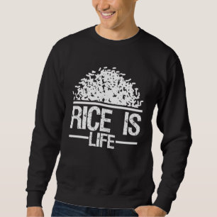 Sudadera Arroz es Vida Comida Asiática  Cocina Filipinas Fi