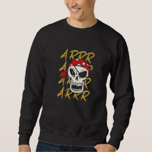 Sudadera Arrr Espada de Esqueleto Parche de Ojo Gancho