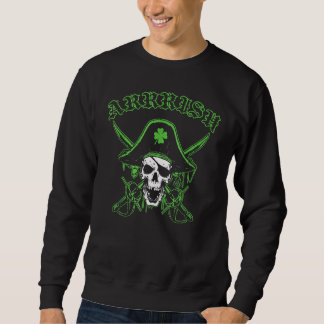 Sudadera Arrrish St Patrick's Day Irish Pirate Skull Shamro