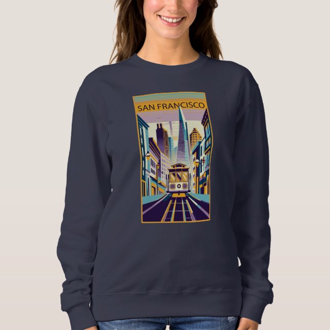 Sudadera Art Deco de San Francisco California (Anverso)